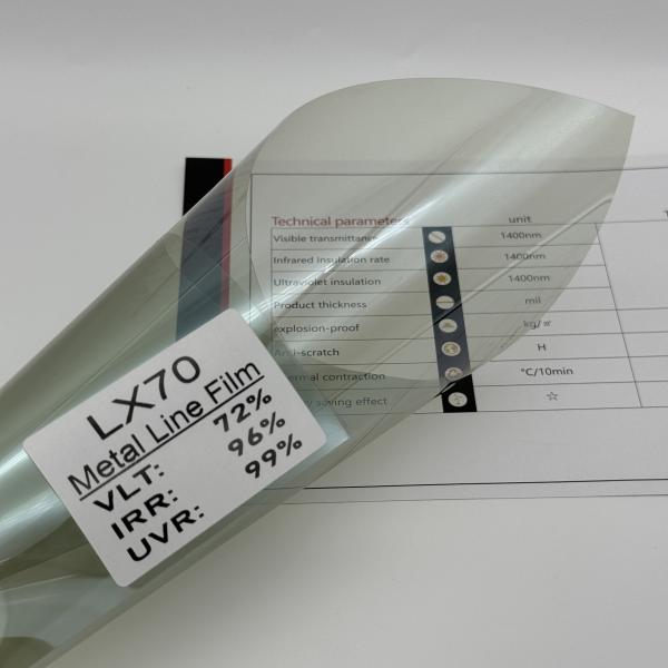 Buy cheap High Clarity Window Metalized Film LX70 Light Green VLT70% Customized from wholesalers