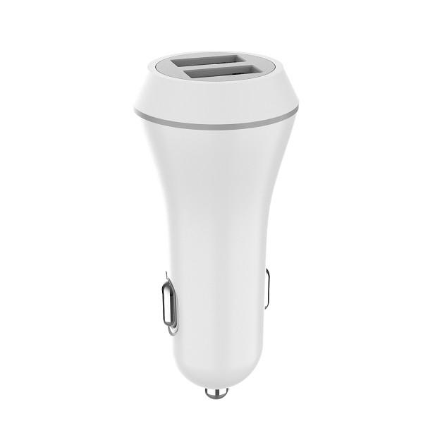 Buy cheap PC ABS FCC ROHS 5V2.1A Dual Iphone Car Charger from wholesalers