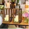 Buy cheap Wooden Candle Holder Farmhouse Home Candle Lantern Decor Outdoor Wood Shelf Wedding Gifts Living Room Patio from wholesalers