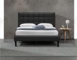 White King Upholstered Storage Bed PU Square Tufted Headboard Bed Frame
