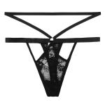 Valentine Womens Underwears Black Thong Lingerie G String Lace T Back Strappy