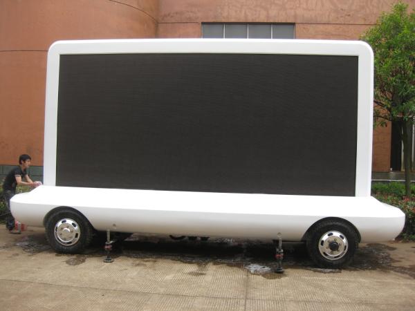 220V / 50HZ P10 IP65 Electronic Moving Video Led Mobile Billboard on Vehicles