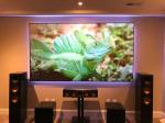 120" Ambient Light Rejection Fixed Frame Projector Screen PET Material 4K