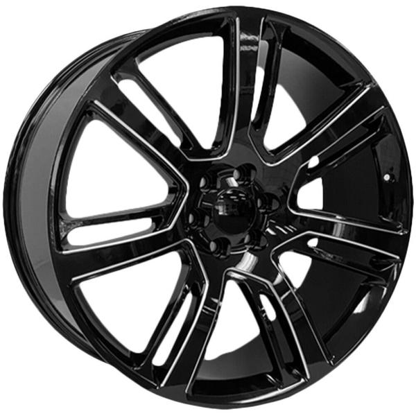 Buy cheap Escalade Replica Wheels Rims 26x10 6x5.5" 31mm Black / Milled 26" from wholesalers