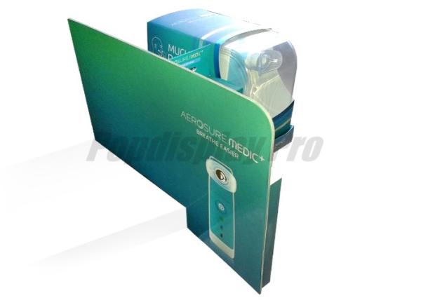 Buy cheap Eco Friendly Cardboard Counter Display Units With A5 Brochure Holder And Ads Board from wholesalers