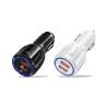 Buy cheap Dual USB Car Charger Adapter QC3.0 30W 1.8A Fast Charging For Mobile Phone from wholesalers