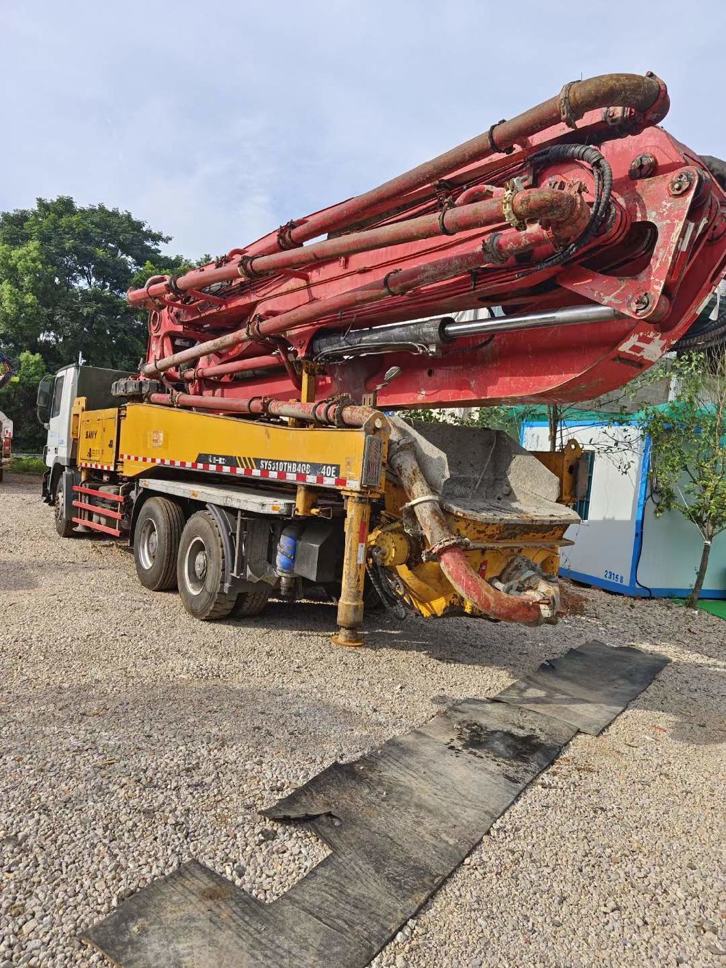 Used Concrete Pump Truck 40m on Mercedes Benz Chassis Machine Equipment Concrete Boom Pump