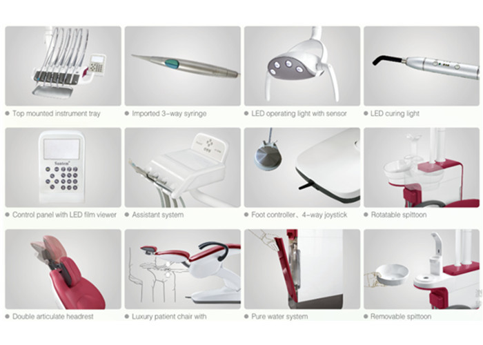 ST-D580 Ergonomic Dental Chair Unit , Top Mounted Dental Clinic Chair