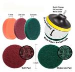 22pcs Power Drill Brush,Drill Scrubber Brush for car bathroom