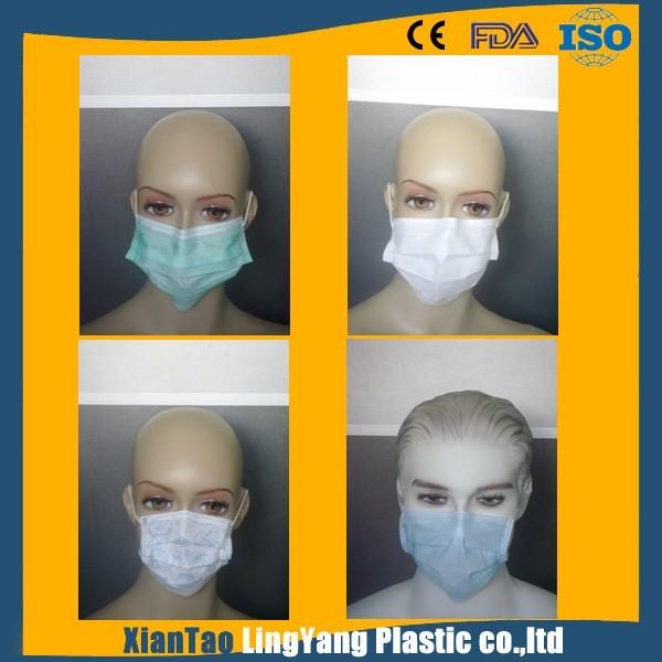 Wholesale different size 3 ply disposable nonwoven face mask disposable surgical