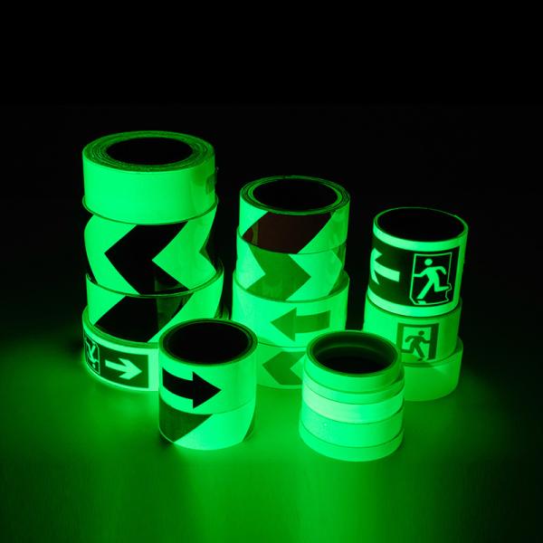 Printable Green Photoluminescent Film Glow in the Dark Tape Luminous Film for