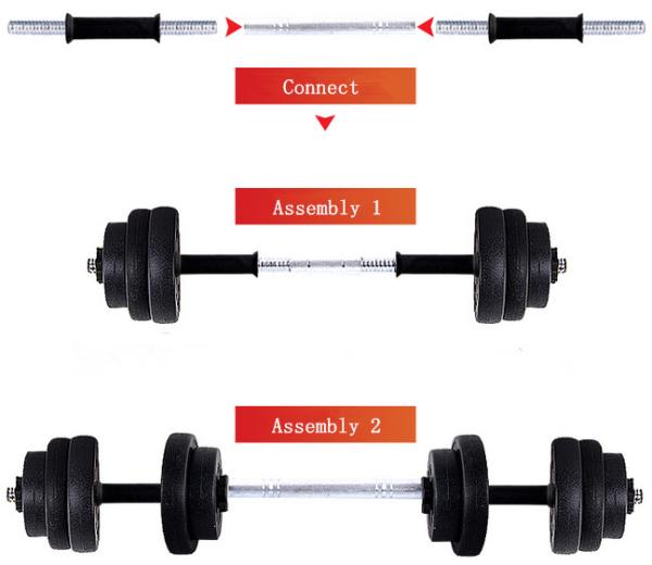Buy cheap china manufacture factory black cement dumbbell set for sales from wholesalers