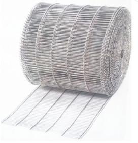 Food industrial Flat Flex Wire Extruded Steel Mesh Conveyor Belt For Bread