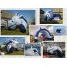 Buy cheap BLue color inflatable helmet tunnel school rugby sports with customized logo from wholesalers