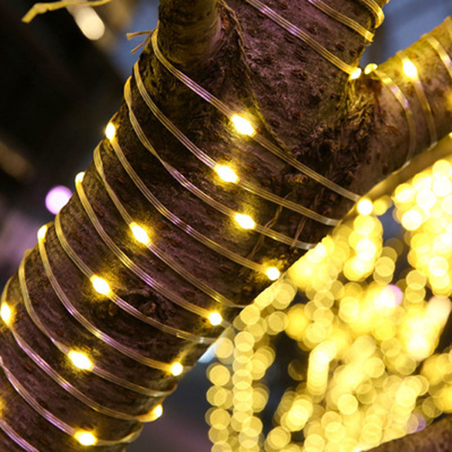 New LED Strip Lights Garden Holiday Decor Waterproof Outdoor Light String 20M 50M 100M Street Garland With 24V Power Transformer