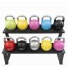 Buy cheap Powder Coated Cast Iron Free Weight Kettlebell Pro Kettlebell 9lb-70lb from wholesalers