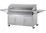 Outdoor Kitchen Stainless Steel 6 Burners temperature gauge Gas BBQ Grill