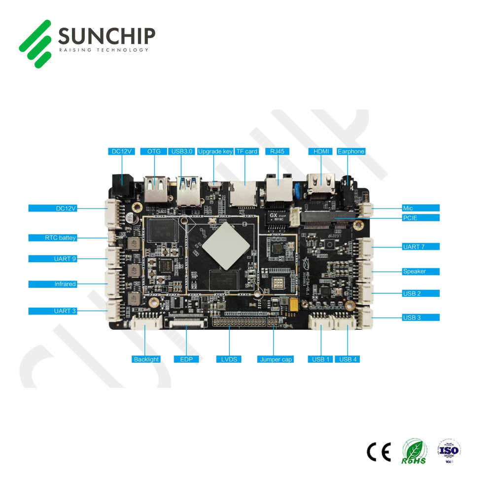 Rk3566 Pcba Circuit Board Support WIFI BT LAN 4G POE Android Development Board
