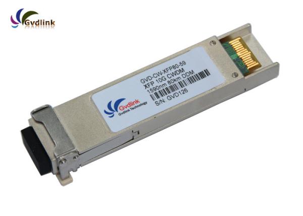 Buy cheap 02310LRC HW XFP Fiber Transceiver Dual LC CWDM 10G 1591nm 80km from wholesalers