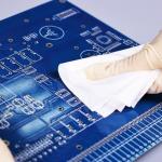 6x6 Inch 180g Cleanroom Microfiber Wipes Class 10-100 Industrial Cleaning Cloth