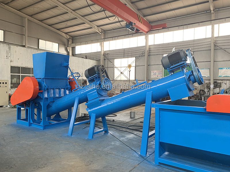 Motor-Driven Waste Plastic Crushing Washing Line Recycling Machine For PP PE Film