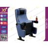 Buy cheap Heavy Iron Frame Cinema Hall Theatre Seating Chairs With Cup Holder from wholesalers