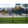 Buy cheap Decorative Spear Top Security Zinc Steel Fencing , Metal Three Rails from wholesalers