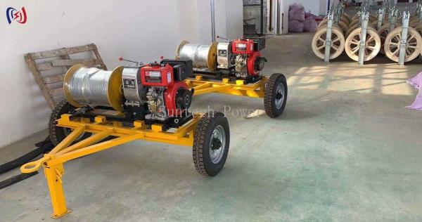 Buy cheap Customized Cable Reel Trailer Cable Drum Trailer High Load Bearing Capacity 2360mm from wholesalers
