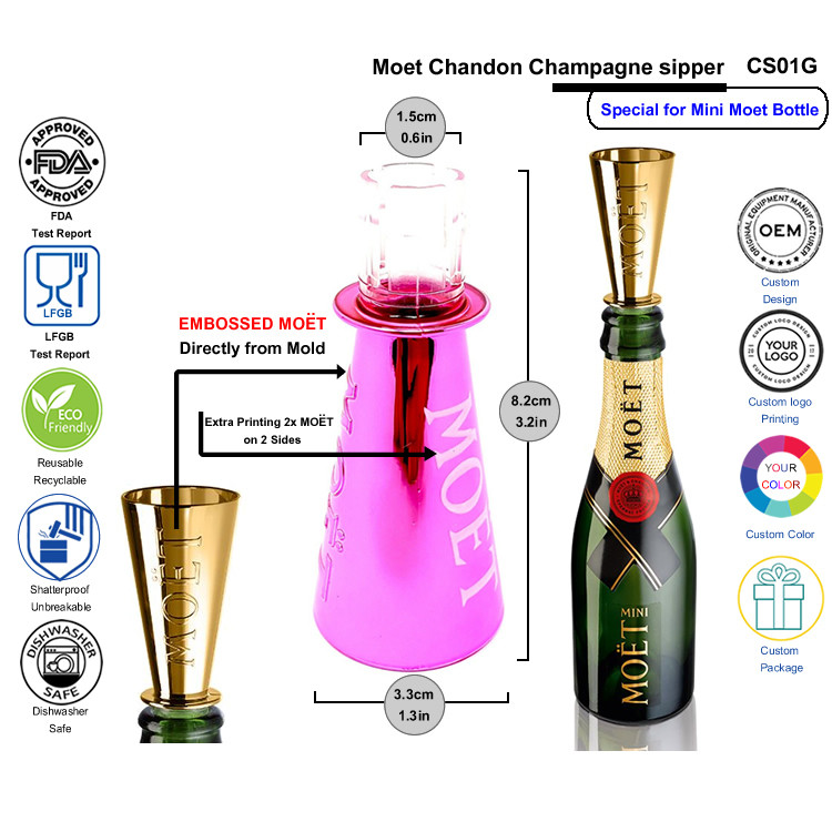 Veuve Clicquot Wine Stopper And Pourer Carrier Dandy Bottle Stopper With Umbrella
