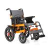 Buy cheap Portable Foldable Power Chair Durable Battery and Orange Frame Electric Wheelchair for Safe Load of 130kg from wholesalers