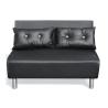 Buy cheap Pu Leather Folding Chair Sofa Bed Black White With Metal Legs from wholesalers