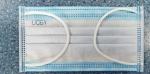 Surgical Non Woven Disposable Face Mask Three Layers Blue / White Color