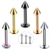 Buy cheap Surgical Steel Assorted Colors Zircon Labret Stud Lip Piercing Ear Cartilage Tragus Helix Ring Fashion Charming Jewelry from wholesalers