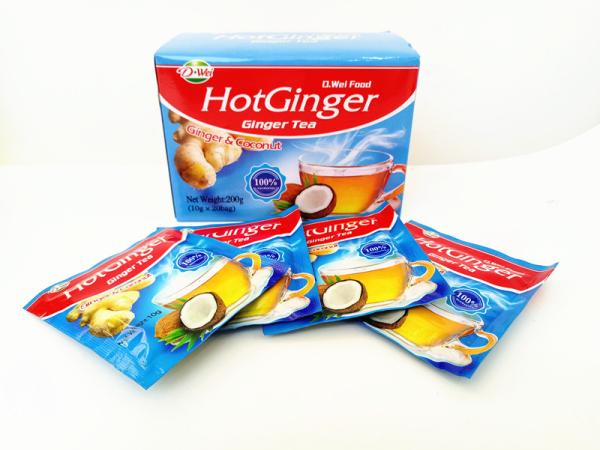 Buy cheap Coconut flavor ginger tea spicy and sweet instant drinks powder nice taste from wholesalers