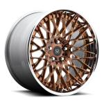 PCD 115mm 2-PC 17" Forged Aluminum Alloy Wheels For Audi S4 5x112 Polish Lip Rim