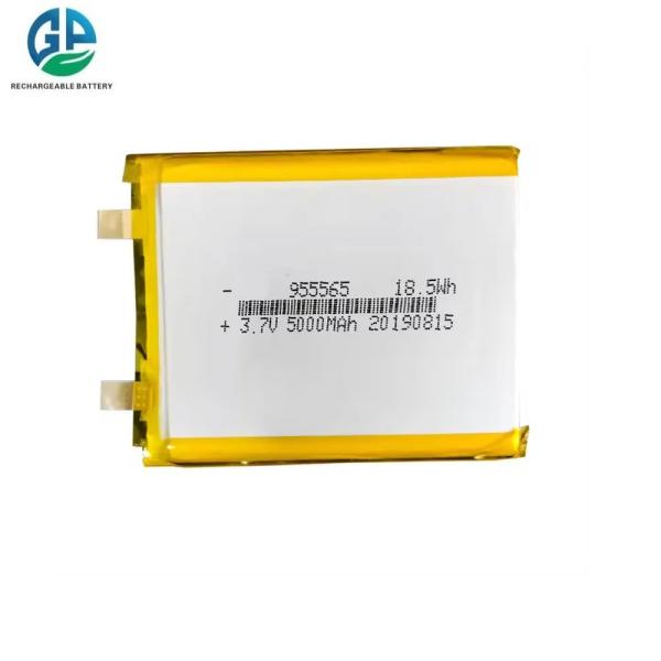 Buy cheap High Capacity High Cycle Time Lipo Battery 3.7v Rechargeable Batteries 955565 3.7v 5000 Mah Battery 18.5wh Of Rechargeable Lithium Battery from wholesalers