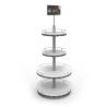 Buy cheap Customized Round Fashion Style Wine Display Rack Sparkling Beverage Metal Display Stands Wine Rack Metal for liquor store from wholesalers