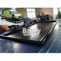 Buy cheap Black PVC Inflatable Car Wash Mat Customized Mobile Water Containment Mat product
