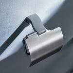 SUS304 Stainless Steel Paper Holder With Cover Satin Finish Tissue Paper Towel