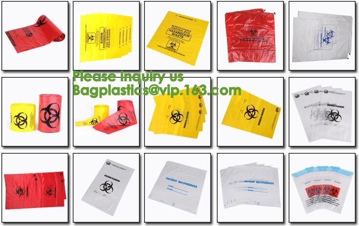 Bio-Medical Hazardous Waste bag, Bio-Hazard Specimen pouch Printed Medical Mart, Biological Waste Management