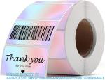 2 Inch Direct Thermal Stickers Gradual Change Round Circle Thermal Color-Code