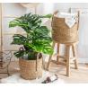 Buy cheap Handicraft Natural Seagrass Storage Basket With Handle ECO Friendly Kids Toy Clothes Baskets Storage Home Decoractions from wholesalers