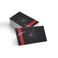 Buy cheap Spot UV Varnishing Business Name Cards 85 * 54 MM With Die Cut Earring Edge product