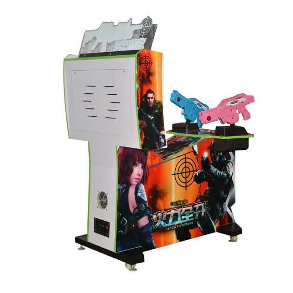 Real Shooting Arcade Cabinet 32 inches Simulator Gun First Person Shooter Games