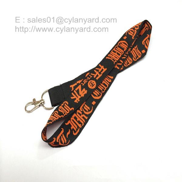 Buy cheap Wholesale woven lanyard with embroidered logo and metal clip from wholesalers
