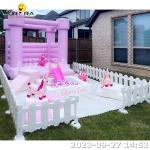 Orange Inflatable Bouncer Soft Play Equipment Outdoor Playground Toys Soft Play