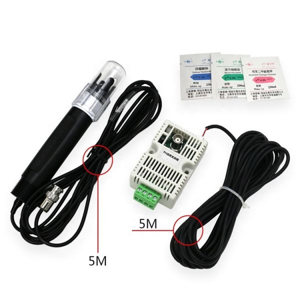 4-20mA RS485 Modbus Water PH Sensor for Fish Pool and Agriculture Irrigation 12V/24V
