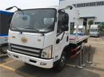 Euro 6 Left Hand Drive Faw Flatbed Recovery Truck 4 Tonne With 2 Sections