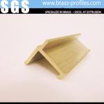 Brass Extruding Tee Shapes Sections Decorations for Furniture