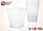 5 OZ Mini Square Plastic Dessert Cups Disposable Dessert Containers 160Ml